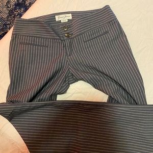 Vintage low rise Guess pinstripe trousers